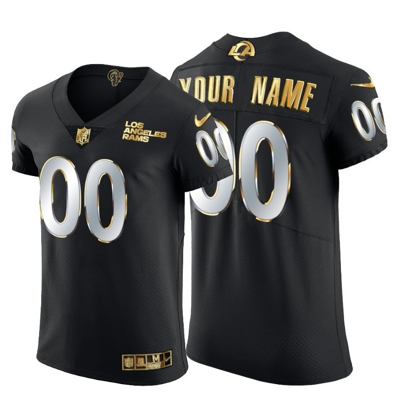 Los Angeles Rams Custom Men's Nike Black Edition Vapor Untouchable Elite NFL Jersey