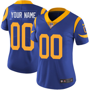 Nike Los Angeles Rams Elite Royal Blue Alternate Women's Jersey NFL Customized jerseys