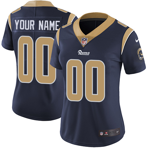 Nike Los Angeles Rams Elite Navy Blue Home Women's Jersey NFL Customized jerseys