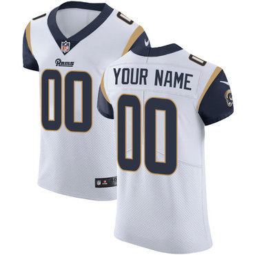 Nike Los Angeles Rams Elite White Road Men's Jersey NFL Vapor Untouchable Customized jerseys