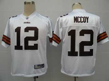 cleveland browns 12 colt mccoy white jerseys