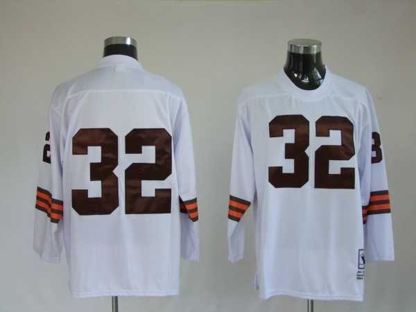 cleveland browns 32 jim brown white