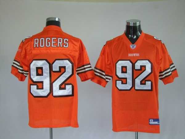 cleveland browns 92 rogers orange