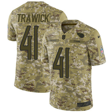 Nike Titans #41 Brynden Trawick Camo Youth Stitched NFL Limited 2018 Salute to Service Jersey