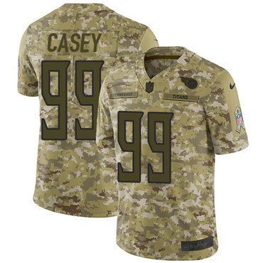 Nike Titans #99 Jurrell Casey Camo Youth Stitched NFL Limited 2018 Salute to Service Jersey