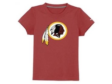 NEW washington redskins logo youth T-Shirt red