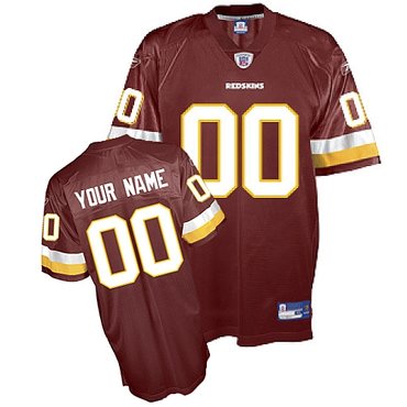 washington redskins customized team color jersey (s-5xl)