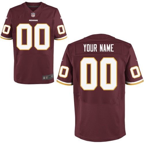 men's washington redskins customized elite team color jerseys