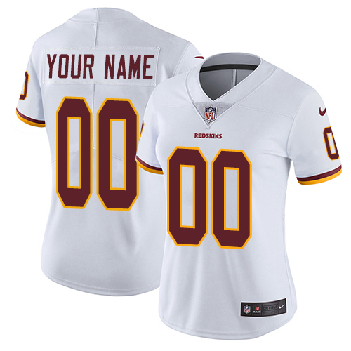 Nike NFL Washington Redskins Vapor Untouchable Customized Elite White Road Women's Jersey