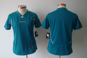 Women NEW Jacksonville Jaguars Blank Green Jerseys