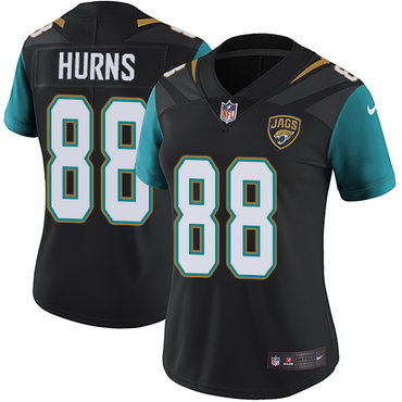 Nike Jaguars #88 Allen Hurns Black Alternate Women's Stitched NFL Vapor Untouchable Limited Jersey