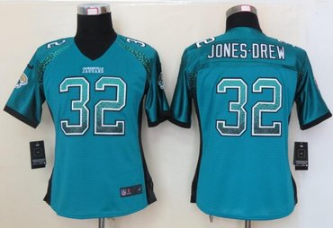 NEW women nfl jerseys Jacksonville Jaguars #32 Maurice Jones-Drew Blue(Elite drift fashion)