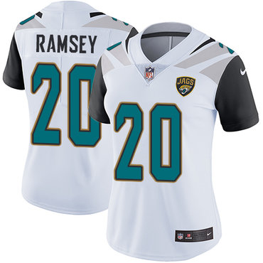 Nike Jaguars 20 Jalen Ramsey White Women Vapor Untouchable Limited Player Jersey