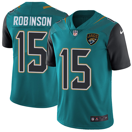 Nike Jaguars #15 Allen Robinson Teal Green Team Color Youth Stitched NFL Vapor Untouchable Limited Jersey