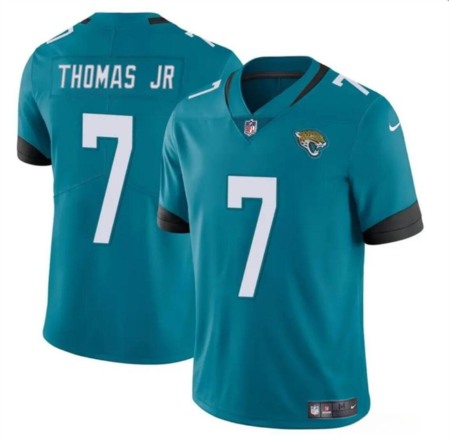 Youth Jacksonville Jaguars #7 Brian Thomas Jr Teal 2024 Draft Vapor Untouchable Limited Stitched Jersey