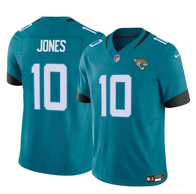 Youth Jacksonville Jaguars #10 Mac Jones Teal 2023 F.U.S.E Vapor Untouchable Limited Stitched Jersey