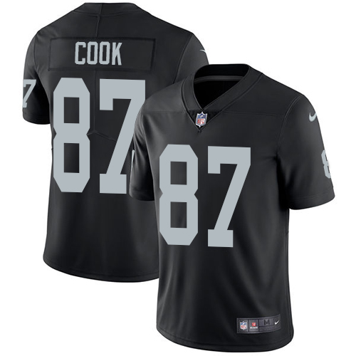 Nike Raiders #87 Jared Cook Black Team Color Men's Stitched NFL Vapor Untouchable Limited Jersey