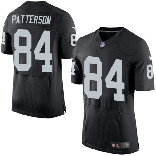 Nike Raiders #84 Cordarrelle Patterson Black Team Color Men's Stitched NFL New Elite Jersey