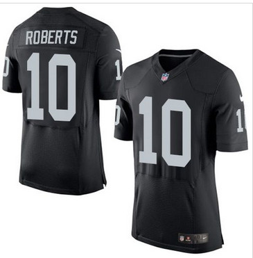 Nike Oakland Raiders #10 Seth Roberts Black Team Color Men's Stitched NFL New Elite Jersey