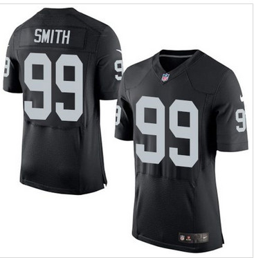 Nike Oakland Raiders #99 Aldon Smith Black Team Color Men's Stitched NFL New Elite Jersey