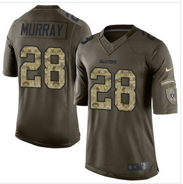 Nike Oakland Raiders #28 Latavius Murray Green Men's Stitched NFL Limited Salute to Service Jersey