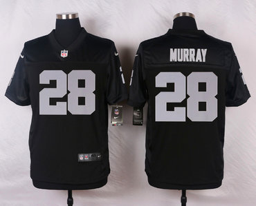 New Oakland Raiders #28 Latavius Murray Black Men's Stitched NFL Elite Jersey