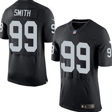 New Oakland Raiders #99 Aldon Smith Black Men's Stitched NFL Elite Jersey