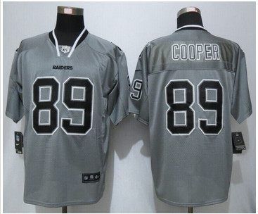 New Nike Okaland Raiders #89 Amari Cooper Lights Out Grey Elite Jerseys