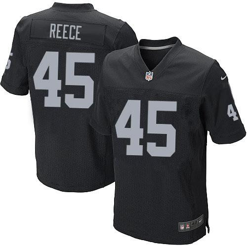 NEW Oakland Raiders #45 Marcel Reece Black Team Color Men's Stitched NFL Elite Jersey