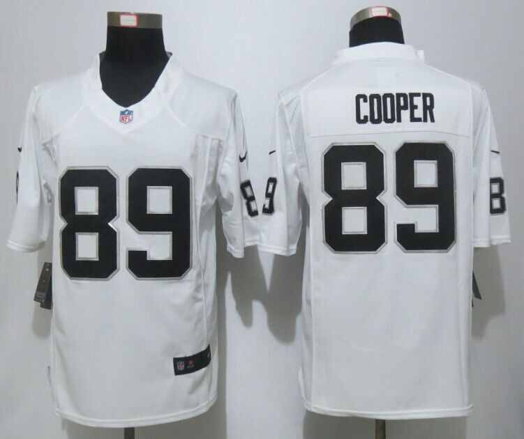 New Oakland Raiders #89 Amari Cooper White Men's Stitched NFL Limited jersey