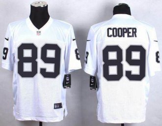 Nike Oakland Raiders #89 Amari Cooper White Men's Stitched NFL Elite jersey