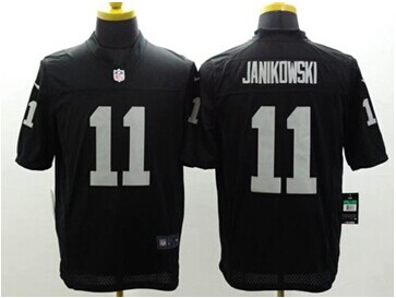 NEW Oakland Raiders #11 Sebastian Janikowski Black Team Color NFL Limited Jersey