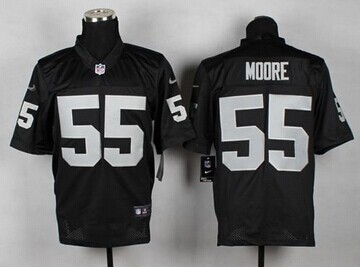 New Oakland Raiders #55 Sio Moore Black Team Color NFL Elite Jersey