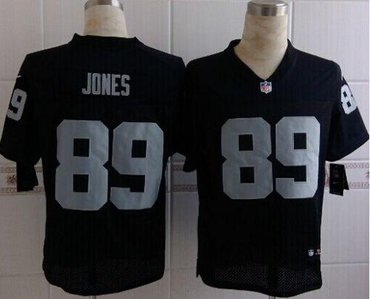 New Oakland Raiders #89 James Jones Black Team Color NFL Elite Jersey