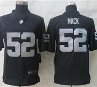 Oakland Raiders #52 Khalil Mack Black Team Color Men's Stitched NFL Game Jersey