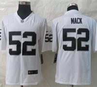 Oakland Raiders #52 Khalil Mack White NFL Game Jersey