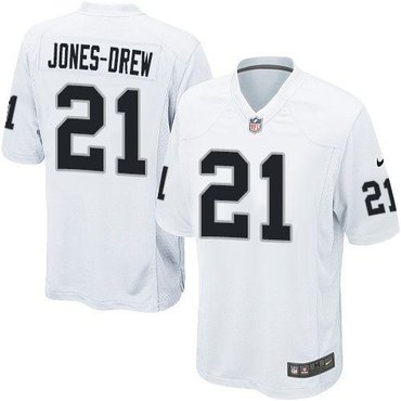 Oakland Raiders #21 Maurice Jones-Drew White NFL Game Jersey