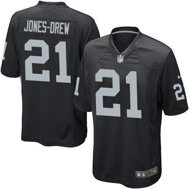 Oakland Raiders #21 Maurice Jones-Drew Black NFL Game Jersey