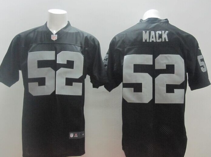 NEW Oakland Raiders #52 Khalil Mack black Men's Stitched NFL Elite Jersey