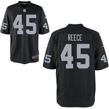 NeW Oakland Raiders Marcel Reece #45 Black Team Color NFL Elite Jersey