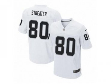 NEW NFL Oakland Raiders #80 Streater white Jerseys(Elite)