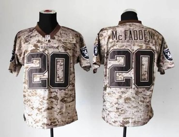 NEW jerseys oakland raiders #20 Darren McFadden camo(2013 new Elite)(USMC)