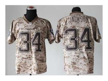 NEW jerseys oakland raiders #34 bo jackson camo(2013 new Elite)(USMC)