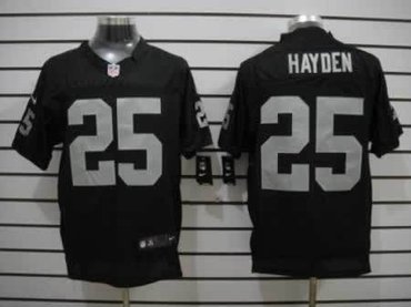 2012 NEW NFL Oakland Raiders 25 D.J. Hayden Black Jerseys(Elite)