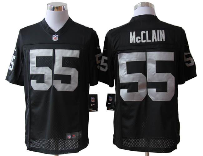 2012 NEW NFL Oakland Raiders 55 Rolando McClain Black Jerseys(Limited)