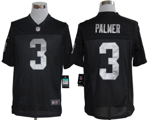 2012 NEW NFL Oakland Raiders 3 Carson Palmer Black Jerseys(Limited)