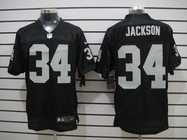 2012 NEW NFL Oakland Raiders 34 Bo.Jackson Black Jerseys (Elite)