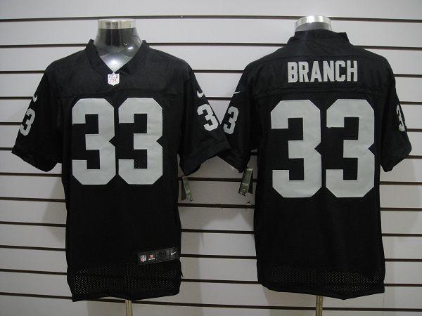 2012 NEW NFL Oakland Raiders 33 Branch Black Jerseys (Elite