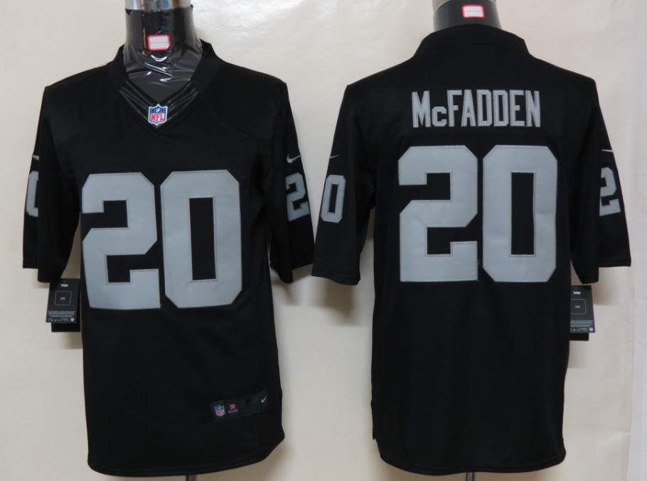 2012 NEW NFL Oakland Raiders 20 Darren McFadden Black Jerseys(Limited)