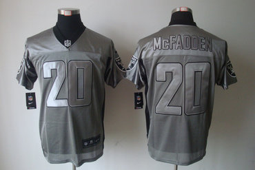 2012 NEW NFL Oakland Raiders 20 Darren McFadden Grey Shadow Jerseys